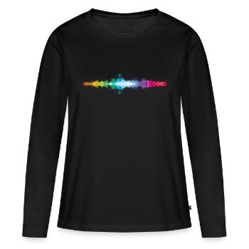 Spectrum Splatter - Women's Premium Organic Long Sleeve Shirt - black - Front - Julia (174cm)