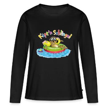 Captain rascal - Women's Premium Organic Long Sleeve Shirt - black - Front - Julia (174cm)