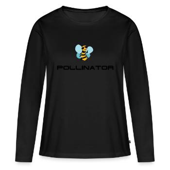 Pollinator Terminator Killer Bee - Women's Premium Organic Long Sleeve Shirt - black - Front - Julia (174cm)