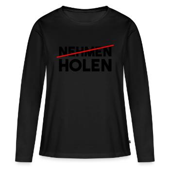 Prendre Trier Trierisch Platt Cadeau - T-shirt manches longues Premium bio Femme - noir - Devant - Julia (174cm)