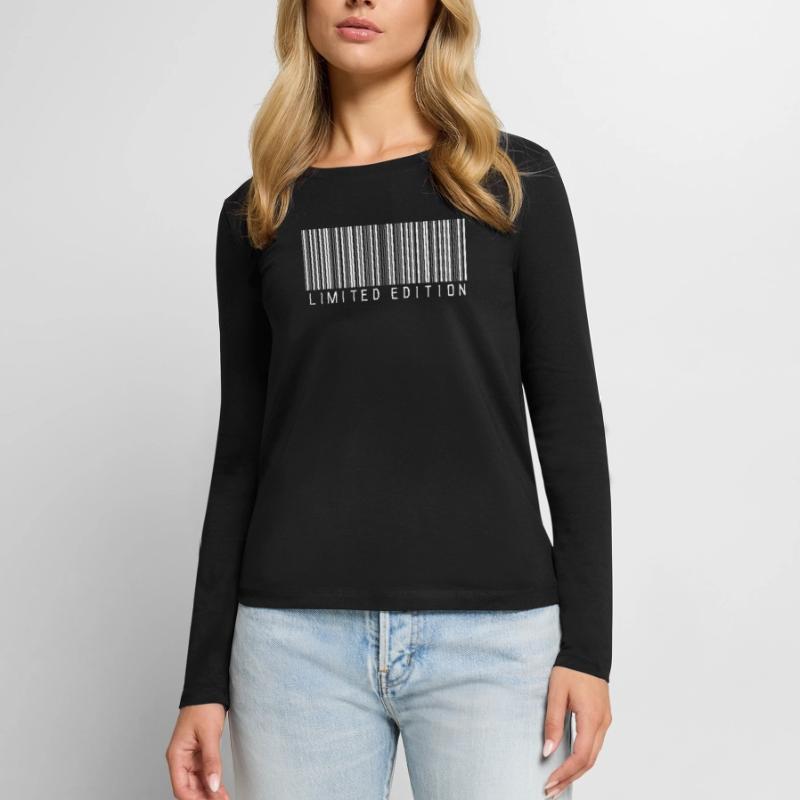 LIMITED EDITION - BARCODE - STRICHCODE - SCANNER Women's Premium Organic Long Sleeve Shirt