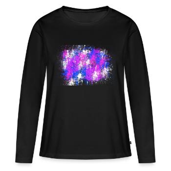 Coloris - T-shirt manches longues Premium bio Femme - noir - Devant - Julia (174cm)