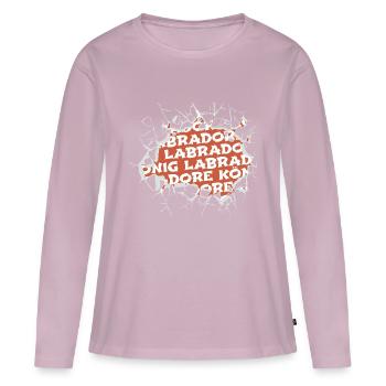 doggie boxer zitat hundehalter weihnachten - Frauen Premium Bio Langarmshirt - Altrosa - Vorne - Julia (174cm)