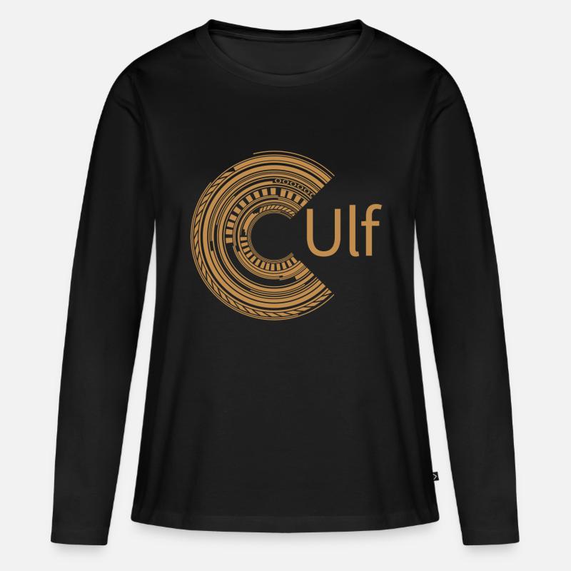 Für Ulf - Frauen Premium Bio Langarmshirt - Schwarz