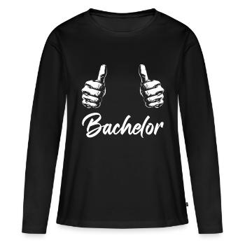 Enterrement de vie de garçon, marié, enterrement de vie - T-shirt manches longues Premium bio Femme - noir - Devant - Julia (174cm)