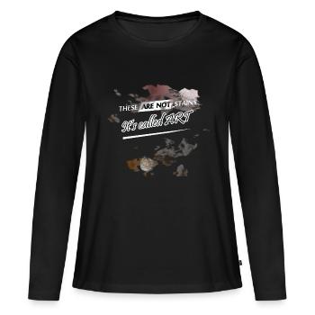 Art - T-shirt manches longues Premium bio Femme - noir - Devant - Julia (174cm)