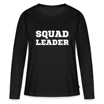 Squad leader - Women's Premium Organic Long Sleeve Shirt - black - Front - Julia (174cm)