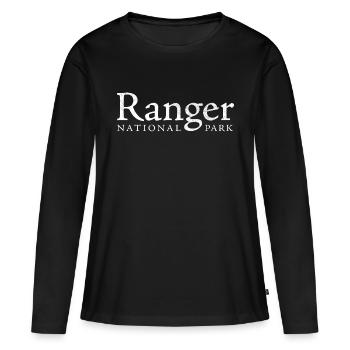Ranger National Park | Gamekeeper - Women's Premium Organic Long Sleeve Shirt - black - Front - Julia (174cm)
