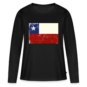 Chili - T-shirt manches longues Premium bio Femme - noir - Devant - Julia (174cm)