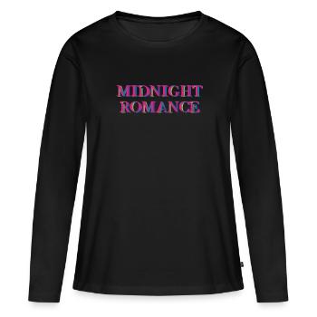 Midnight romance spectre clair - T-shirt manches longues Premium bio Femme - noir - Devant - Julia (174cm)