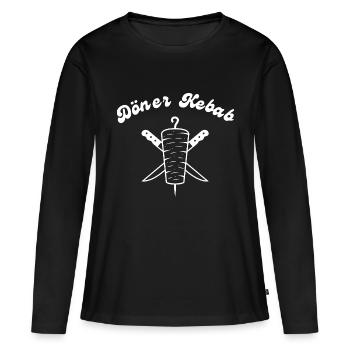 Doner kebab - T-shirt manches longues Premium bio Femme - noir - Devant - Julia (174cm)