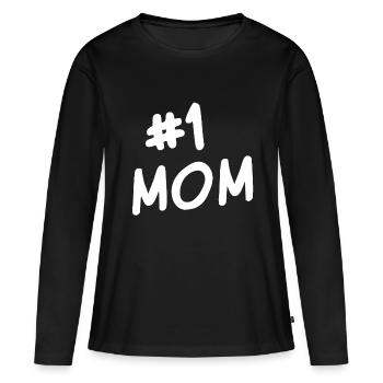 Best 1 mom ever - Women's Premium Organic Long Sleeve Shirt - black - Front - Julia (174cm)