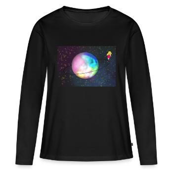 Ballerina - Women's Premium Organic Long Sleeve Shirt - black - Front - Julia (174cm)