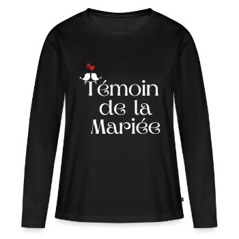 Bride's Best Man - Women's Premium Organic Long Sleeve Shirt - black - Front - Julia (174cm)