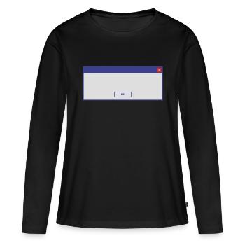 window_3colorok - Frauen Premium Bio Langarmshirt - Schwarz - Vorne - Julia (174cm)