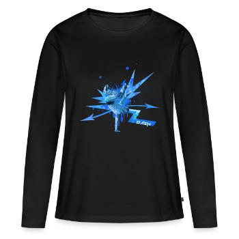Breaker Lavour - Frauen Premium Bio Langarmshirt - Schwarz - Vorne - Julia (174cm)