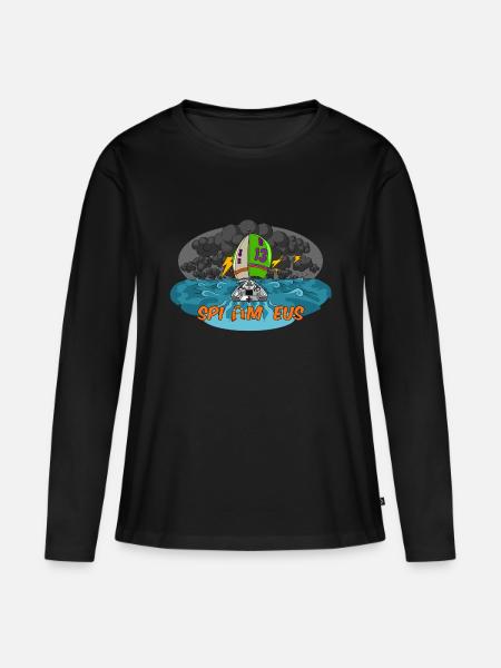 Spi am eus! - Frauen Premium Bio Langarmshirt - Schwarz