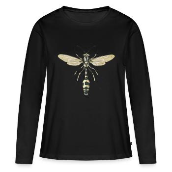 insecte - T-shirt manches longues Premium bio Femme - noir - Devant - Julia (174cm)
