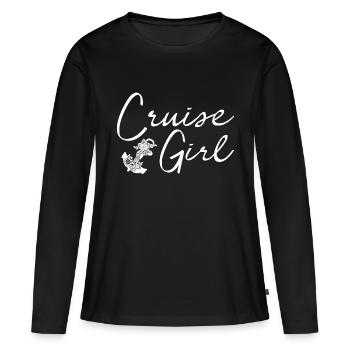 Cruise Girls Gift Cruises - T-shirt manches longues Premium bio Femme - noir - Devant - Julia (174cm)
