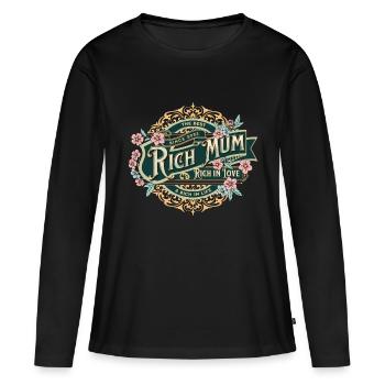 Mother Love Kingdom - Women's Premium Organic Long Sleeve Shirt - black - Front - Julia (174cm)