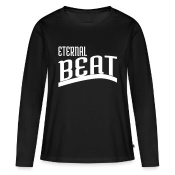 mélodie citation musicalité cadence tempo - T-shirt manches longues Premium bio Femme - noir - Devant - Julia (174cm)