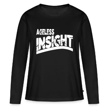 traditions de sagesse citation drôle citations de sagesse geek - T-shirt manches longues Premium bio Femme - noir - Devant - Julia (174cm)