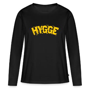 Hygge Scandinavian Lifestyle - Women's Premium Organic Long Sleeve Shirt - black - Front - Julia (174cm)