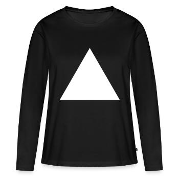 Triangle - Women's Premium Organic Long Sleeve Shirt - black - Front - Julia (174cm)