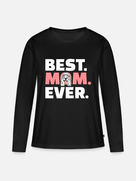 Cocker Spaniel - Frauen Premium Bio Langarmshirt - Schwarz