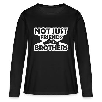 Pas seulement des amis Frères Correspondant Ami de la famille - T-shirt manches longues Premium bio Femme - noir - Devant - Julia (174cm)