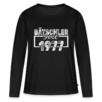 Single, 1977 - T-shirt manches longues Premium bio Femme - noir - Devant - Julia (174cm)