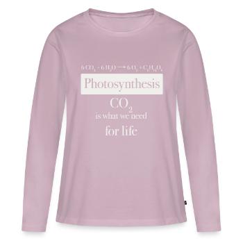 photosythesis - Women's Premium Organic Long Sleeve Shirt - dusky pink - Front - Julia (174cm)