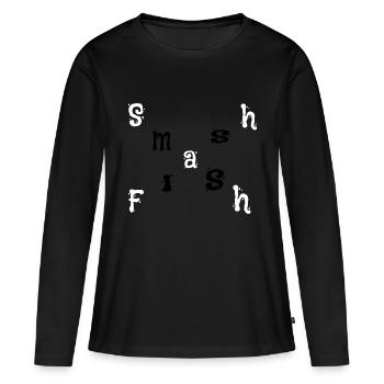 Smash Flash Design - Women's Premium Organic Long Sleeve Shirt - black - Front - Julia (174cm)