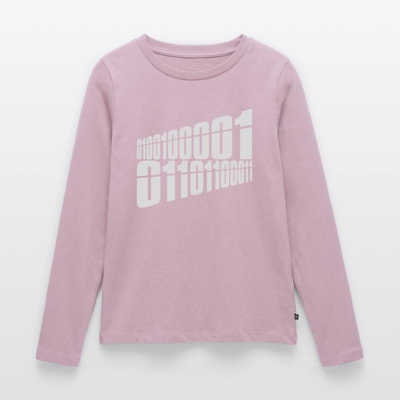 Binary Code Program Language Women's Premium Organic Long Sleeve Shirt