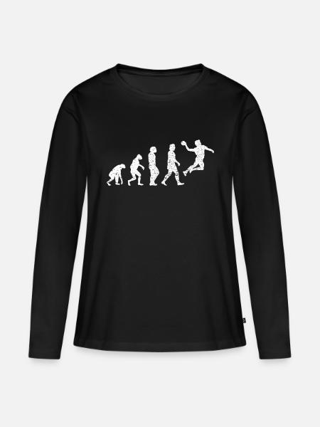 Handball Handballspieler Handballfan Handballteam - Premium økologisk langærmet T-shirt til kvinder - sort