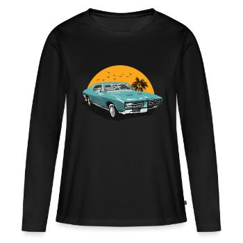 Classic Car - Vintage Car - Women's Premium Organic Long Sleeve Shirt - black - Front - Julia (174cm)