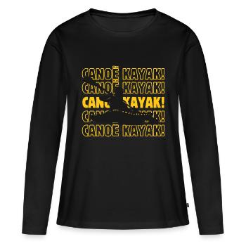 Canoë kayak canoë kayak canoë kayak - T-shirt manches longues Premium bio Femme - noir - Devant - Julia (174cm)