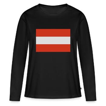 oesterreich - T-shirt manches longues Premium bio Femme - noir - Devant - Julia (174cm)