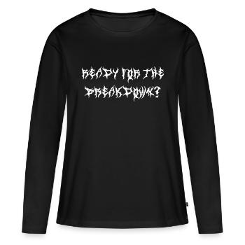 Prêt pour la panne Metacore Deathcore police - T-shirt manches longues Premium bio Femme - noir - Devant - Julia (174cm)