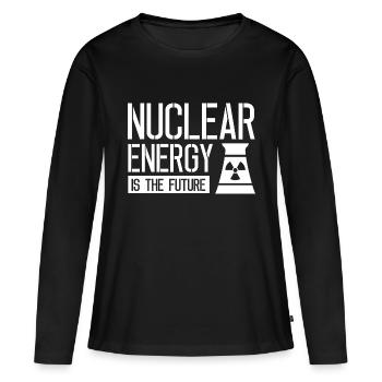 Kernkraft ist die Zukunft Atom Nuklear Atomkraft - Frauen Premium Bio Langarmshirt - Schwarz - Vorne - Julia (174cm)