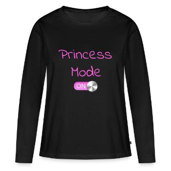 Princes Mode on Switch - Women's Premium Organic Long Sleeve Shirt - black - Front - Julia (174cm)