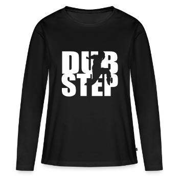 DUBSTEP - Frauen Premium Bio Langarmshirt - Schwarz - Vorne - Julia (174cm)