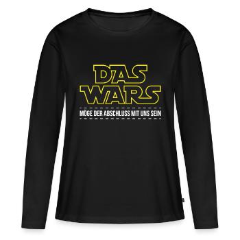 La Wars School Fin de l’école - T-shirt manches longues Premium bio Femme - noir - Devant - Julia (174cm)