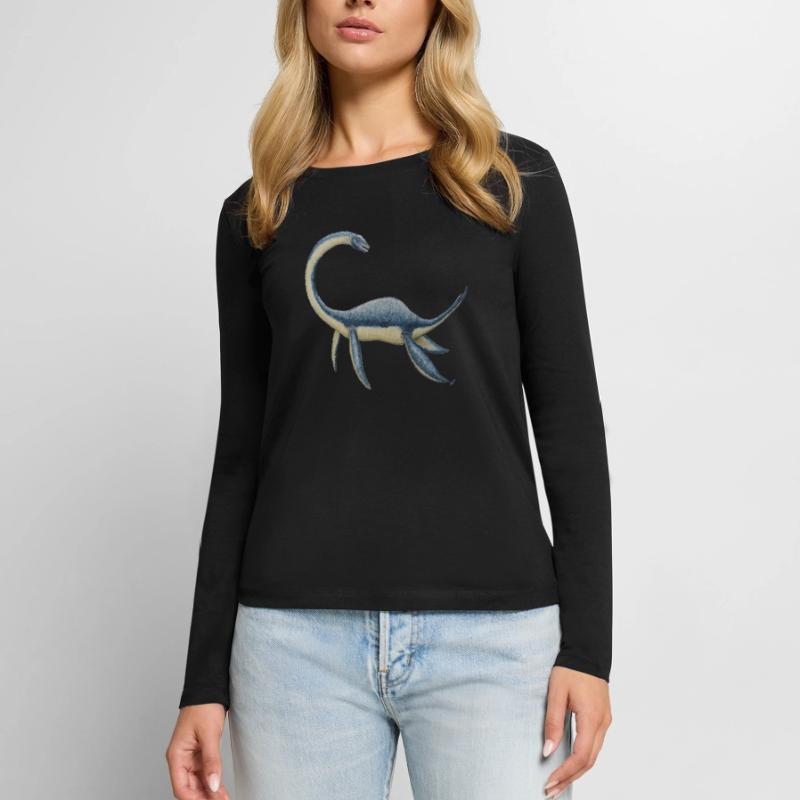 Dinosaur Plesiosaurus Women's Premium Organic Long Sleeve Shirt