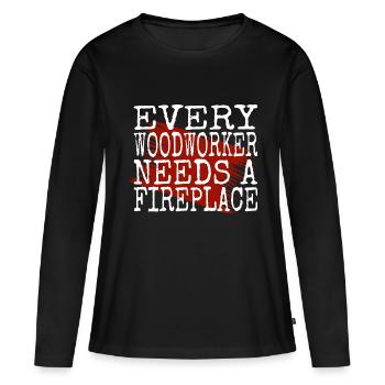 dad funny birthday present present present - Women's Premium Organic Long Sleeve Shirt - black - Front - Julia (174cm)