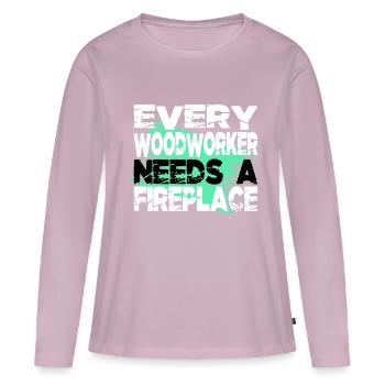 men a carpenters prayer tshirts tree feller - Frauen Premium Bio Langarmshirt - Altrosa - Vorne - Julia (174cm)