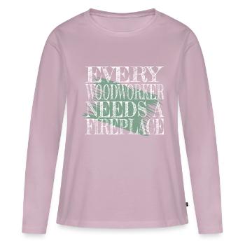 Dispositifs actuels électrochocs électriques impressionnants - T-shirt manches longues Premium bio Femme - rose poudré - Devant - Julia (174cm)