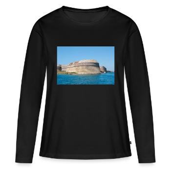 Forteresse Saint-Nicolas Šibenik-Knin Croatie - T-shirt manches longues Premium bio Femme - noir - Devant - Julia (174cm)