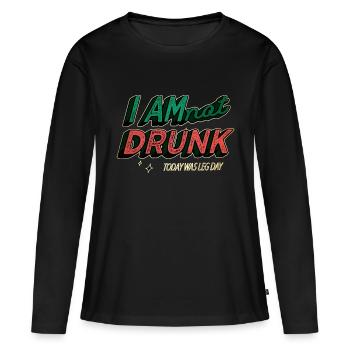 Fun Awesome Volleyball Barbells Défensive - T-shirt manches longues Premium bio Femme - noir - Devant - Julia (174cm)