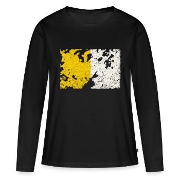 Antrim - Millésime - T-shirt manches longues Premium bio Femme - noir - Devant - Julia (174cm)